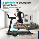 Retourdeal - TibaGoods loopband 1-12 km/u - Belastbaar gewicht 130kg - Loopbanden voor thuis - Loopband inklapbaar - Wandelband - Walking pad - Inclusief digitale display