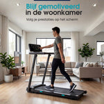 Retourdeal - TibaGoods loopband 1-12 km/u - Belastbaar gewicht 130kg - Loopbanden voor thuis - Loopband inklapbaar - Wandelband - Walking pad - Inclusief digitale display