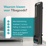 Retourdeal - TibaGoods Loopband Inklapbaar - 1 t/m 6 km/h - 120kg belastbaar gewicht - Hardloopband voor thuis - Walking pad - Hometrainer - Hellingsfunctie 6% - Treadmill - Wandelband - Sport - Hardlopen - Voor onder het bureau