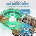 RaviSoll WiFi Versterker – Dual-Band 1200 Mbit/s – 2.4 GHz & 5 GHz – WPS Installatie – Groot Bereik – Repeater & Access Point – Inclusief Beveiliging