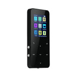 RaviSoll MP3/MP4 Speler - Bluetooth - 24 Uur Batterijduur - SD kaart tot 64GB - Shuffle/Repeat - Incl. oordopjes - Lichtgewicht - Dictafoon - Zwart