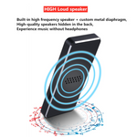 RaviSoll MP3/MP4 Speler - Bluetooth - 24 Uur Batterijduur - SD kaart tot 64GB - Shuffle/Repeat - Incl. oordopjes - Lichtgewicht - Dictafoon - Zwart