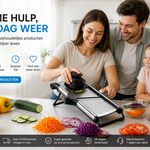 RaviSoll Mandoline Groentesnijder RVS | Verstelbaar 1-9mm met Julienne | Antislip & Snijhulp