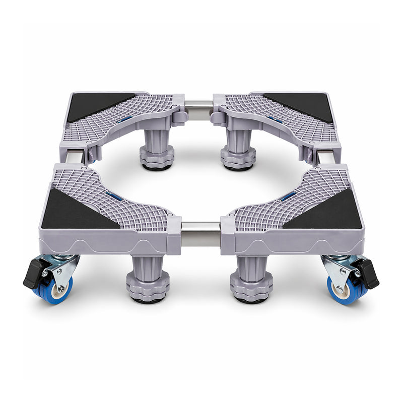RaviSoll Wasmachine Verhoger Verstelbaar | Anti-Vibratie met Remwieltjes | RVS Frame, Max. 68x68cm