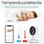 RaviSoll Wifi Smart Baby Monitor Full HD | Nachtzicht & Bewegingsdetectie | App Bediening
