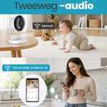 RaviSoll Wifi Smart Baby Monitor Full HD | Nachtzicht & Bewegingsdetectie | App Bediening