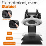 RaviSoll Telefoonhouder Auto – 3-in-1 Bevestiging – Dashboard, Raam & Luchtrooster – 360° Draaibaar – Sterke Zuignap – Universeel (5,5-9 cm) – Schokbestendig
