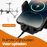 RaviSoll Telefoonhouder Auto – 3-in-1 Bevestiging – Dashboard, Raam & Luchtrooster – 360° Draaibaar – Sterke Zuignap – Universeel (5,5-9 cm) – Schokbestendig