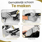 RaviSoll Mandoline Groentesnijder RVS | Verstelbaar 1-9mm met Julienne | Antislip & Snijhulp