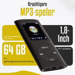 Retourdeal - RaviSoll Bluetooth MP3/MP4 Speler 32GB | 16 Uur Batterij, FM Radio & Recorder | 90g