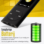 Retourdeal - RaviSoll Bluetooth MP3/MP4 Speler 32GB | 16 Uur Batterij, FM Radio & Recorder | 90g