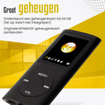 Retourdeal - RaviSoll Bluetooth MP3/MP4 Speler 32GB | 16 Uur Batterij, FM Radio & Recorder | 90g