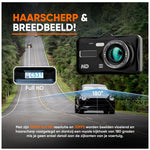 Retourdeal -  Dual Dashcam Voor en Achter Full HD | 170° Groothoek, Nachtzicht & Parkeermodus