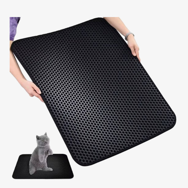 RaviSoll Kattenbakmat 45x65 cm | Vloer- & Gritmat voor Kattenbak | Houdt Vloer Schoon