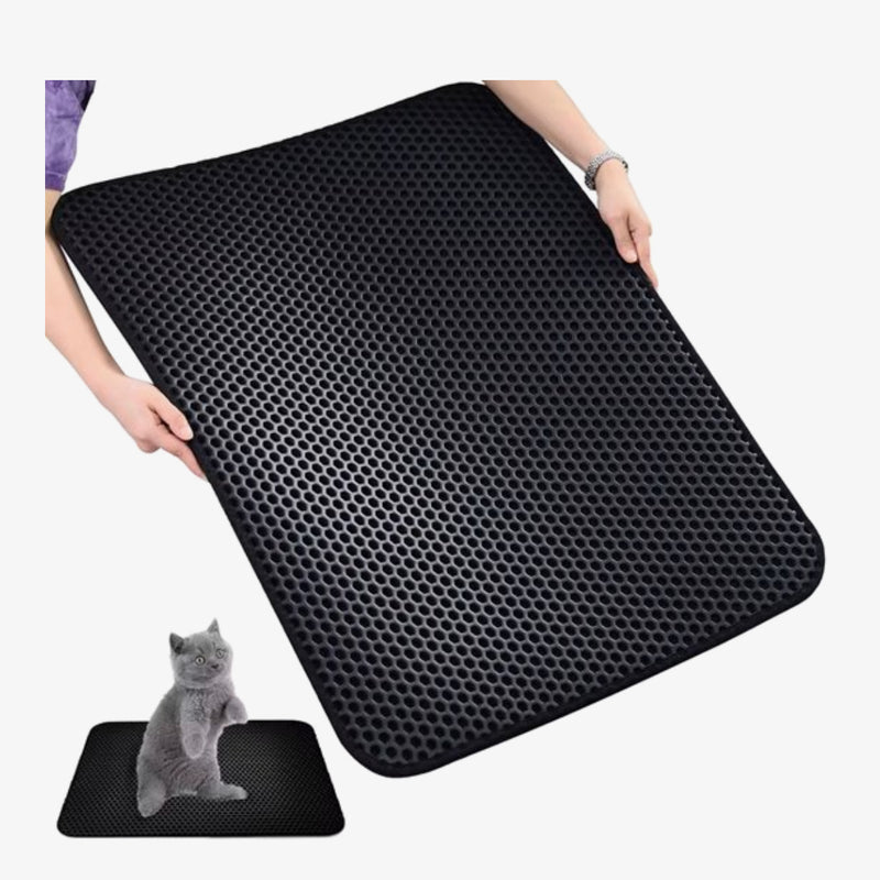 RaviSoll Kattenbakmat 45x65 cm | Vloer- & Gritmat voor Kattenbak | Houdt Vloer Schoon